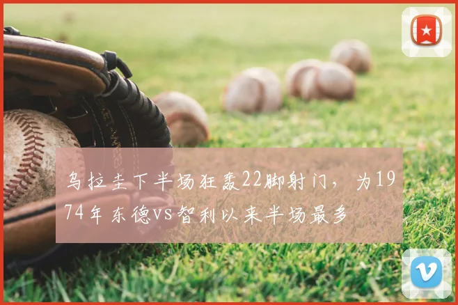 乌拉圭下半场狂轰22脚射门，为1974年东德vs智利以来半场最多