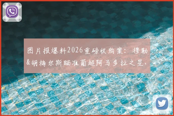 图片报爆料2026重磅收购案：穆勒&胡梅尔斯瞄准葡超阿马多拉之星，球星转行当老板？